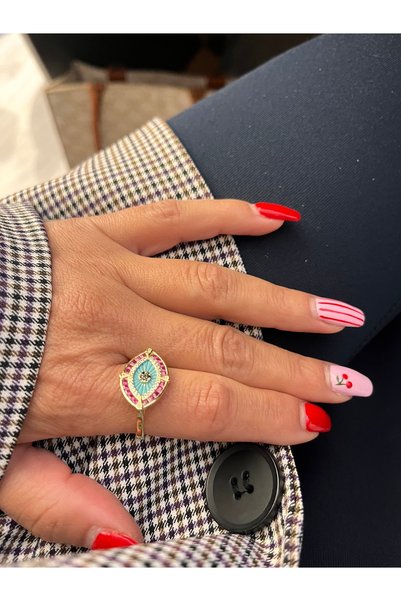 gozdeasutayaccessory Eye-Shaped Ring