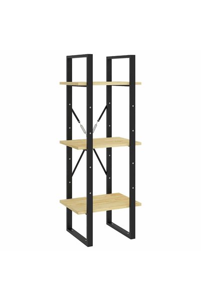 vidaxl Bibliotecă cu 3 rafturi, 40x30x105 cm, lemn masiv de pin