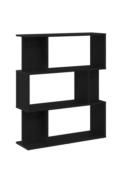 vidaxl Bibliotecă stejar negru 80x24x96 cm lemn prelucrat