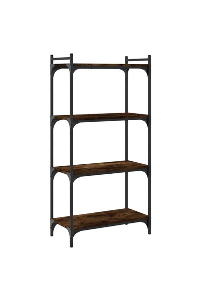 vidaxl Bibliotecă 4 niveluri stejar afumat 60x30x120 cm lemn prelucrat