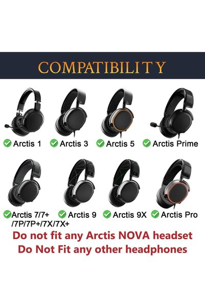 ANYUAN Cooling Gel Earpads for SteelSeries Arctis 1/3/5/7/7+/7P/7X/9/9X/Pro/Prime, Ice Silk Fabric Memory Foam Ear Pads Cushions Replacement, Black