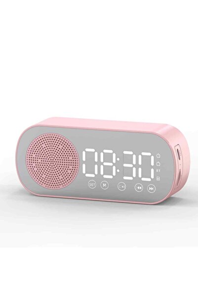 Noonedibs Ceas deșteptător digital, difuzor Bluetooth fără fir, radio FM, sub...