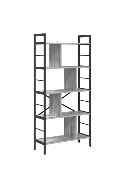 vidaxl Raft pentru cărți 9 niveluri 75 x 30 x 156 cm Lemn prelucrat
