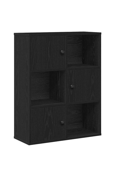 vidaxl Bibliotecă Stejar negru 60x24x76,5 cm Lemn prelucrat