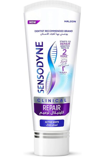 Sensodyne معجون أسنان كلينيكال ريبير أكتيف وايت 75 مل