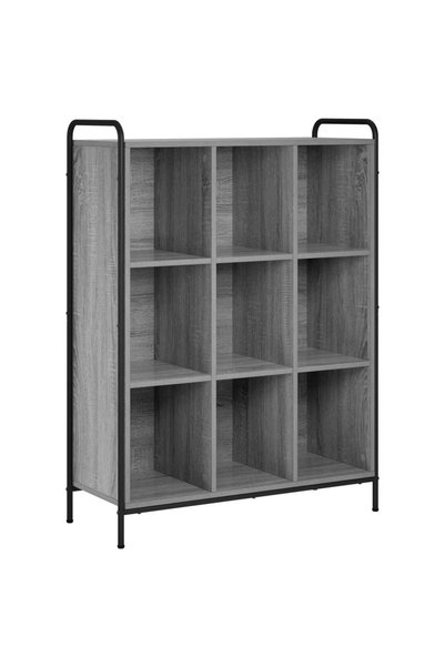 vidaxl Dulap pentru cărți 57 x 33 x 111 cm Lemn prelucrat Sonoma gri