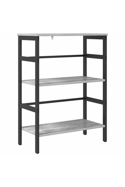 vidaxl Raft pentru cărți 2 niveluri 60 x 29,5 x 81 cm Lemn prelucrat