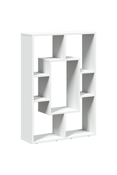 vidaxl Bibliotecă albă 63x20x90 cm, lemn stratificat