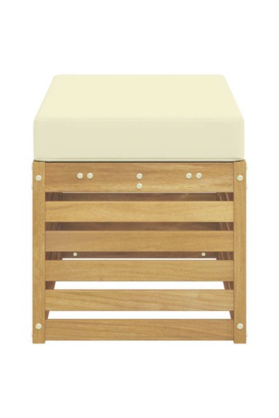vidaxl Bancă de exterior Lemn Solid de Acacia Alb spală