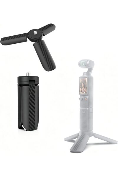 GENERAL Mini Tripod Hand Grip, One Click Desktop Stand with 1/4" Screw & Arri...