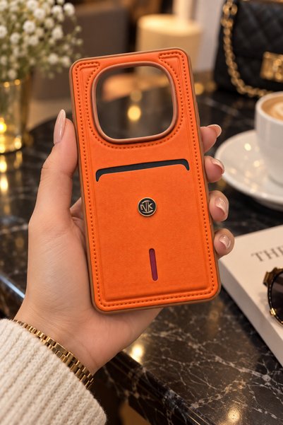 TechTrove Redmi Note 15 Pro 5G Uyumlu Kartlıklı Deri Görünümlü Dikiş Detaylı ...