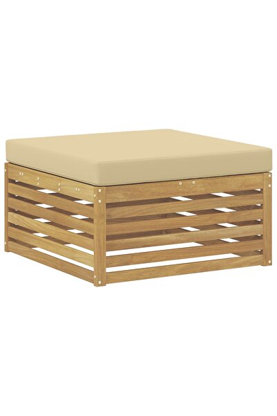 vidaxl Taburet pentru exterior Lemn Solid de Acacia Alb