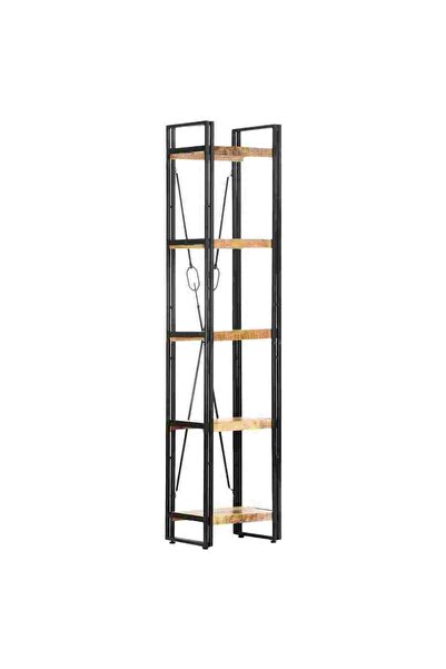 vidaxl Bibliotecă cu 5 rafturi, 40x30x180 cm, lemn masiv mango