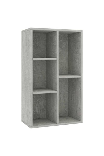 vidaxl Bibliotecă/Dulap, gri beton, 50x25x80 cm, lemn prelucrat