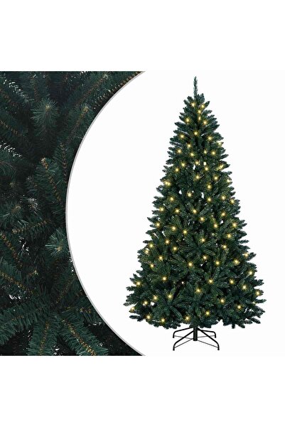 vidaxl Brad de Crăciun artificial cu balamale verde închis 300 cm