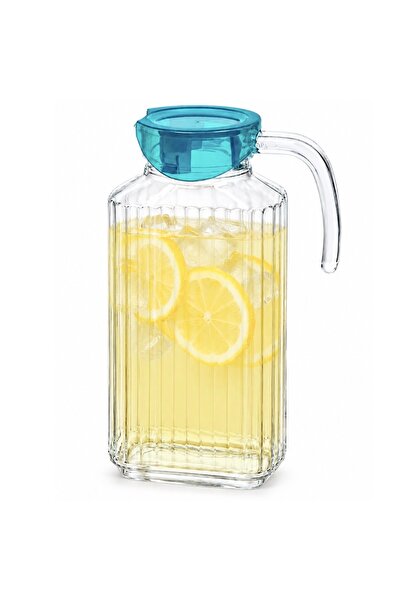PUFO Carafă elegantă din sticlă Simpli pentru apă, limonadă, suc, sos, 1,7 L,...