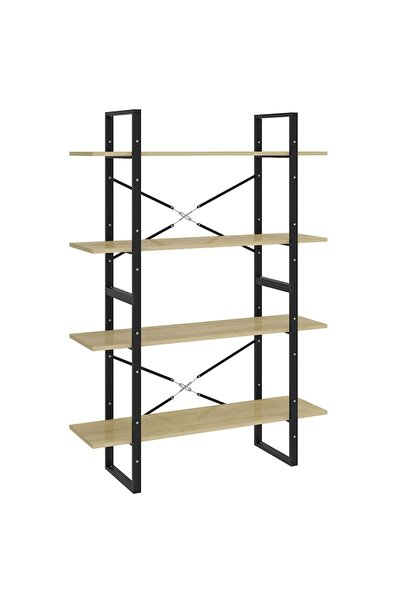 vidaxl Dulap cu 4 rafturi, stejar sonoma, 100x30x140 cm PAL