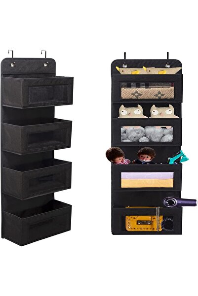 Noonedibs Raft suspendat pe ușă, organizator textil moale, 4 buzunare mari cu...