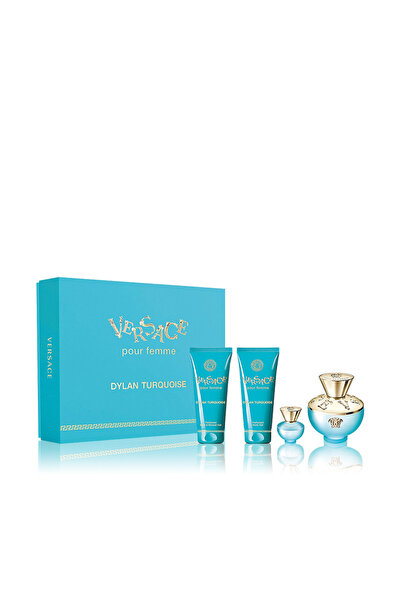 Versace POUR FEMME DYLAN TURQUOISE (W) SET EDT 100 مل+ EDT 5مل+ PRFM B/G 100م...