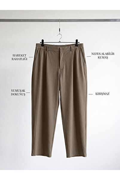 LC Waikiki Rmz Gi̇yi̇m Farkiyla Loose Fit Men's Pleated Trousers