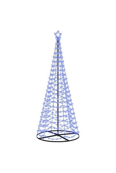 vidaxl Brad de Crăciun spiralat cu LED, cu bază EKENAS 250 cm