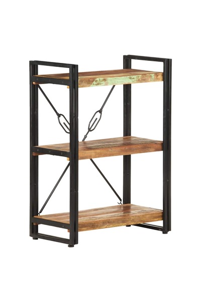 vidaxl Bibliotecă cu 3 rafturi, 60x30x80 cm, lemn masiv reciclat