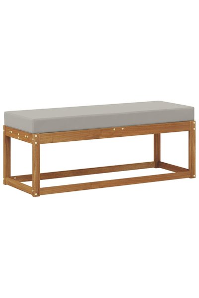 vidaxl Bancă de taburet Lemn Solid de Acacia Gri și deschis