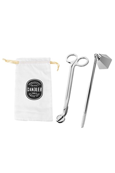 Noonedibs Set de accesorii 2 în 1 pentru lumânări: tăietor de fitil, tăietor ...