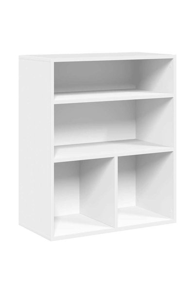 vidaxl Bibliotecă, alb, 60x30x71,5 cm, lemn prelucrat