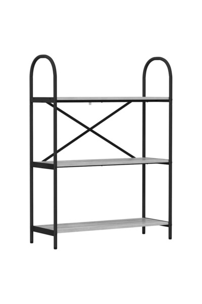 vidaxl Raft pentru cărți 3 niveluri 80 x 30 x 109 cm Lemn prelucrat