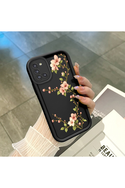 PATTERNOVA Samsung Galaxy A31 Uyumlu Minimal Çiçek Baskılı Kılıf, Günlük Kull...