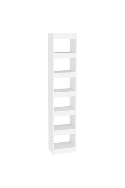 vidaxl Bibliotecă/Separator cameră, alb, 40x30x198 cm