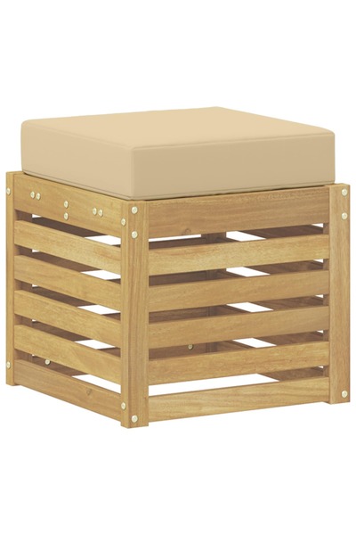vidaxl Bancă de exterior Lemn Solid de Acacia Alb spală