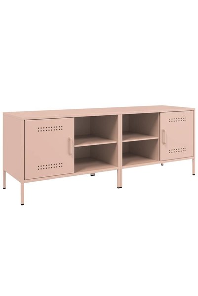 vidaxl Dulapuri TV, 2 buc., roz, 68x39x50,5 cm, oțel