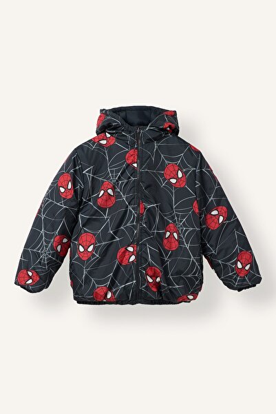 DeFacto Marvel Spiderman Hooded Coat for Boys I1737A826Au