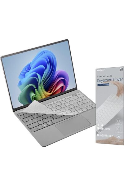 GENERAL غطاء لوحة المفاتيح لجهاز Surface Laptop 13 بوصة طراز 2025، غطاء شفاف ...