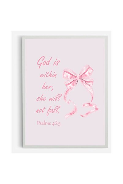 OEM Protection – Decorative Painting with Psalm 46:5 Verse for Children's Roo...