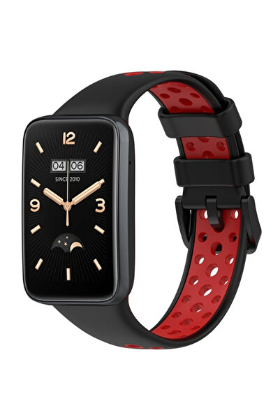 XGSM Curea din silicon pentru Xiaomi Mi Band 7 Pro, Negru / Roșu