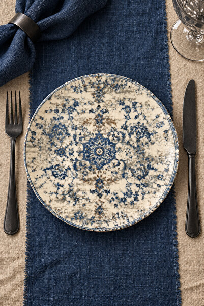 Heda Porselen Antique 6-Piece Porcelain 20 cm Cake Set - Presentation and Des...