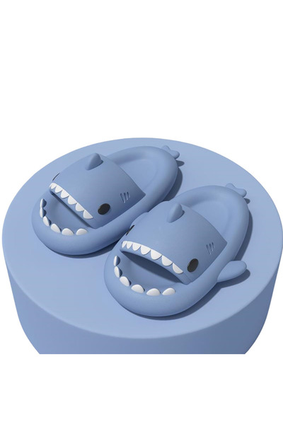 Generic Brand Șlapi Cloud Shark Slides de damă, șlapi pentru vară, mărimea 40-41