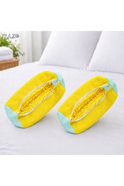NO BRAND Set de 2 saci pentru spălarea încălțămintei, 1200+ peri din chenille...