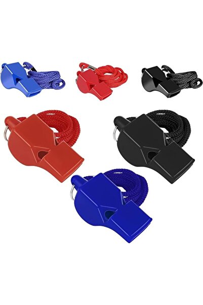 Generic 6 Pcs Professional Sports Whistle with Lanyard,Emergency Whistles, Ve...