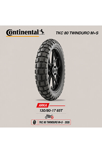 Continental TKC 80 Twinduro M+S 130/80-17 65T Arka Motosiklet Lastiği (2026)