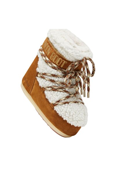 MOON BOOT MB ICON LOW SHEARLING-MA03 WHISKY/OFF WHITE Ghete de iarnă pentru f...