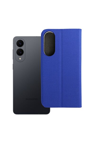 Sensitive Husă flip cover pentru Samsung Galaxy S25 Edge, albastră