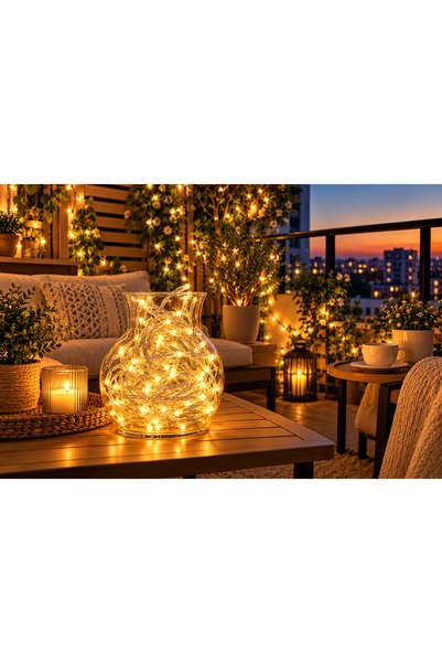 YDGR 10 Metre Eklemeli 3 Fonksiyonlu Gün Işığı Dekoratif Peri LED Işık Zinciri – Ev, Balkon, Bahçe ve Organizasyon Aydınlatması