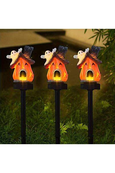 OEM Set 3x Decorațiuni solare de grădină în formă de dovleac, 30 cm
