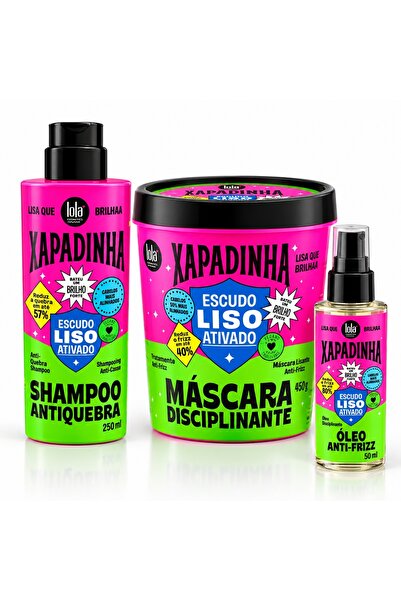 Lola Cosmetics Set Xapadinha Anti-Frizz pentru Păr Drept – Șampon 250 ml + Ma...