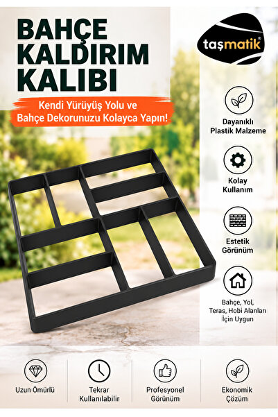 Morpanya Zemin Kaplama Kalıbı Beton Tuğla Kalıbı Bahçe Taş Kalıbı Dekorasyon ...
