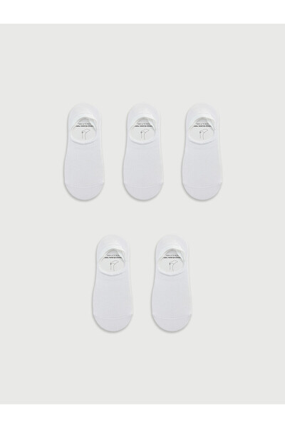 LC Waikiki Nevavm Farkıyla Lcw Accessories White Plain 5-Piece Pack Men's Bal...